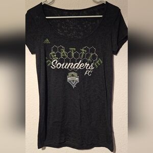 Adidas Black Seattle Sounders FC Tee